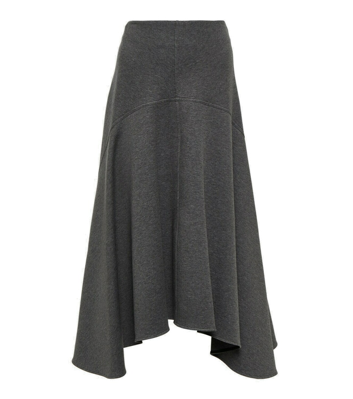 Photo: Plan C High-rise cotton-blend midi skirt