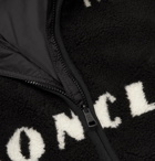 Moncler - Reversible Logo-Intarsia Fleece Jacket - Black