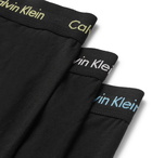 Calvin Klein Underwear - Three-Pack Stretch-Cotton Jersey Boxer Briefs - Men - Black