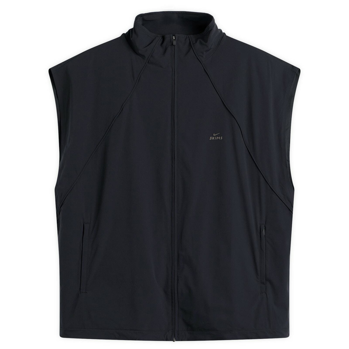 Nike Women's x SKIMS Stretch Nylon Oversized Vest in Obsidian
