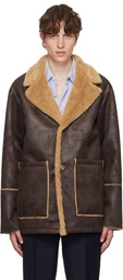 Séfr Brown Sheridan Faux-Shearling Jacket