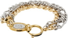 IN GOLD WE TRUST PARIS Gold & Silver Tiered Bracelet