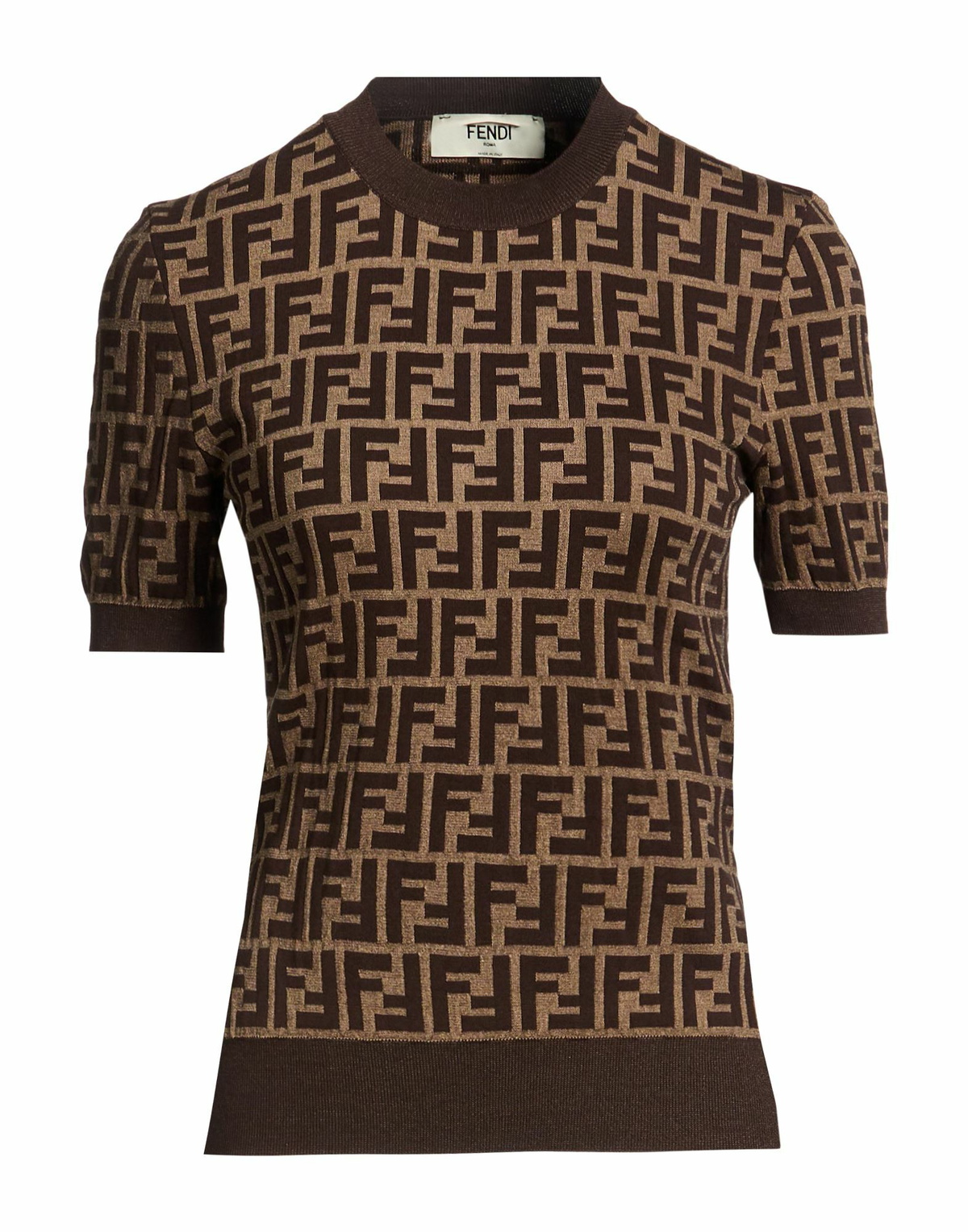 Fendi Womens Sweater Dark in Brown