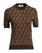 Fendi Womens Sweater Dark in Brown