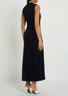 Liberowe Avery Shimmer Tweed Midi Dress Navy