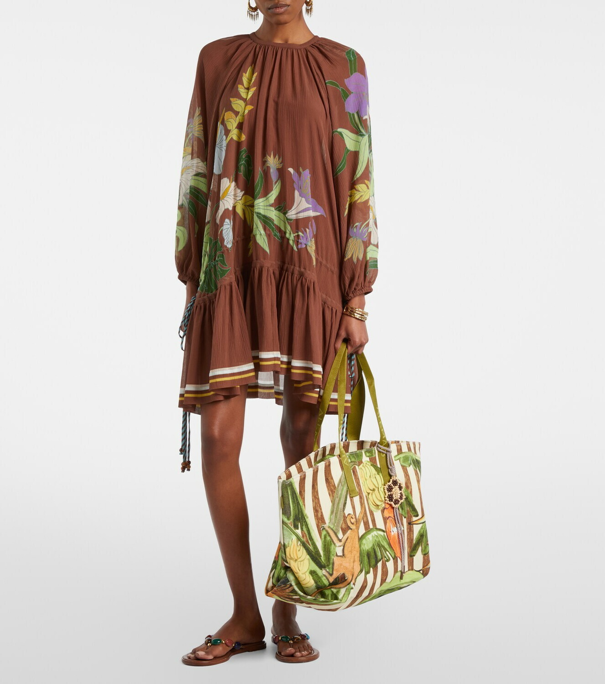 Alémais Toucan Tango Large canvas tote bag