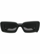LOEWE EYEWEAR Anagram-Plaque Rectangle-Frame Sunglasses