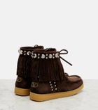Valentino Garavani Nellcôte studded suede ankle boots