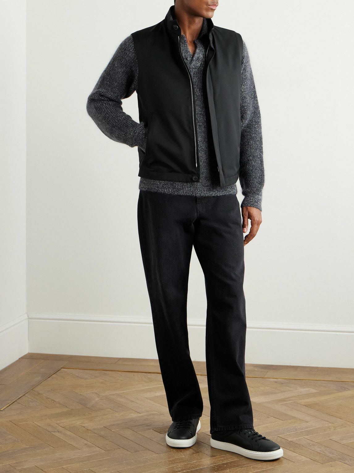 Zegna - Slim-Fit Shell Gilet - Black