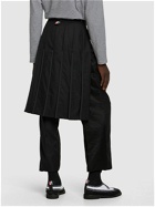 THOM BROWNE - Collage Wool Pants W/ Pleated Skirt