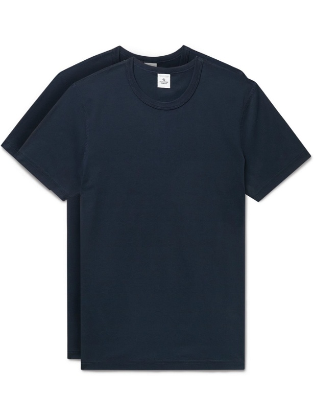 Photo: Reigning Champ - Two-Pack Pima Cotton-Jersey T-Shirts - Blue