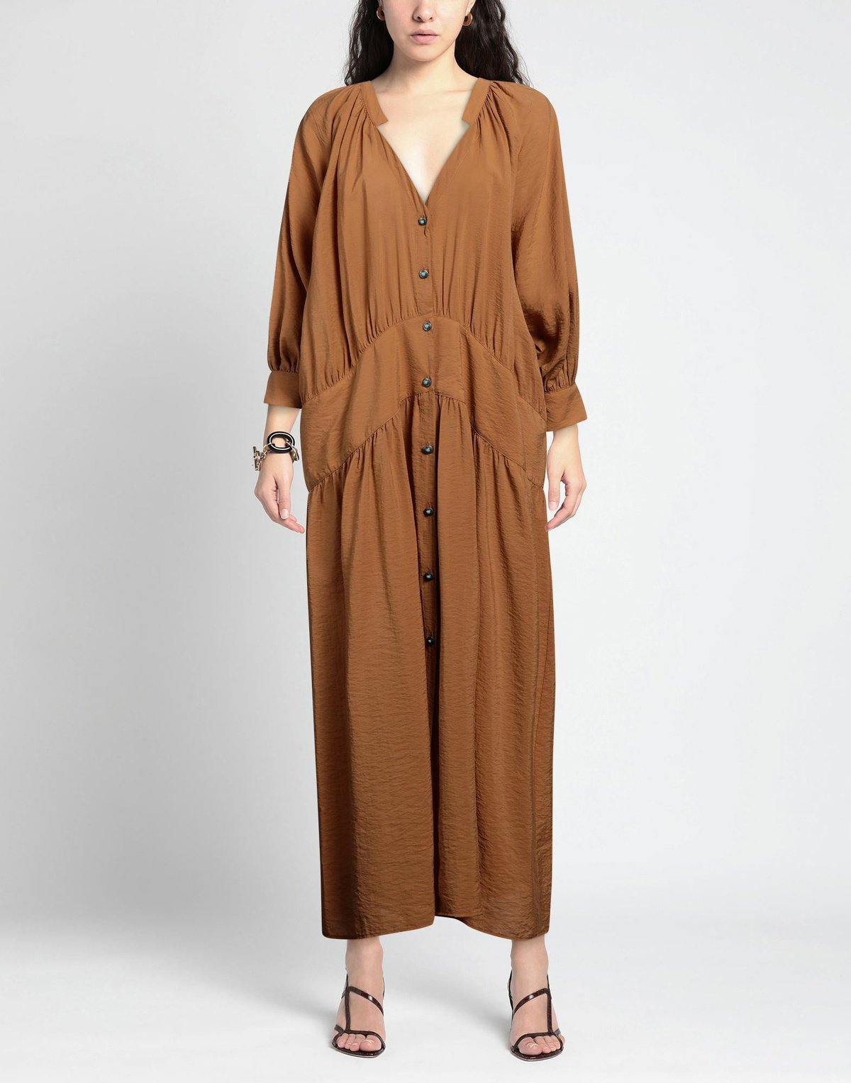 Fortela Womens Maxi dress Camel
