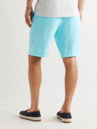 120% - Linen Shorts - Blue