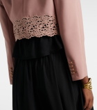 Chloé Cropped virgin wool gabardine jacket