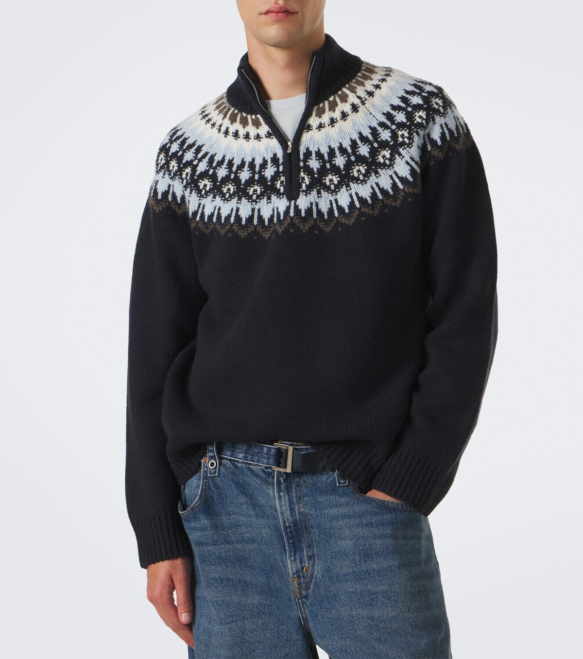 Arch4 Mr Saint Gervais Fair Isle cashmere sweater
