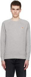 Maison Kitsuné Gray Fox Head Sweatshirt