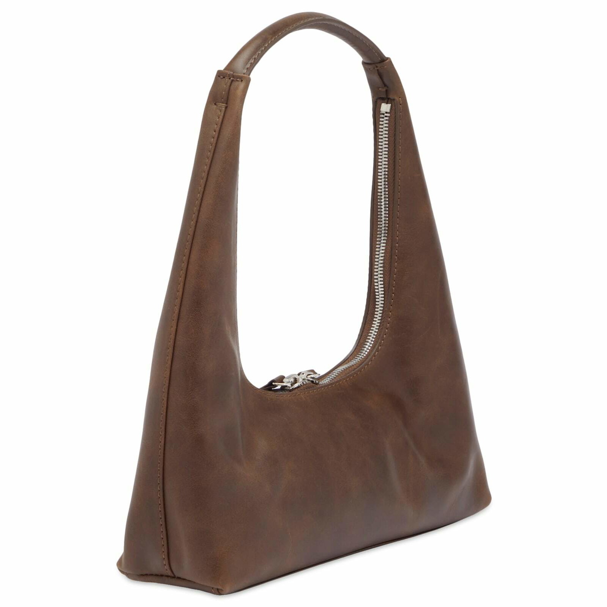 [Margesherwood] / ☆ HOBO LARGE / washed brown pull-up MARGESHERWOOD HOBO SHOULDER_washed brown pull-up – SeoulSeoul