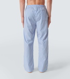 Derek Rose Striped cotton poplin pajama pants