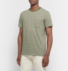 J.Crew - Slim-Fit Striped Cotton-Jersey T-Shirt - Army green