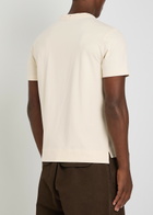 Moncler Grenoble Logo-appliquéd Cotton T-shirt set of Three Ecru