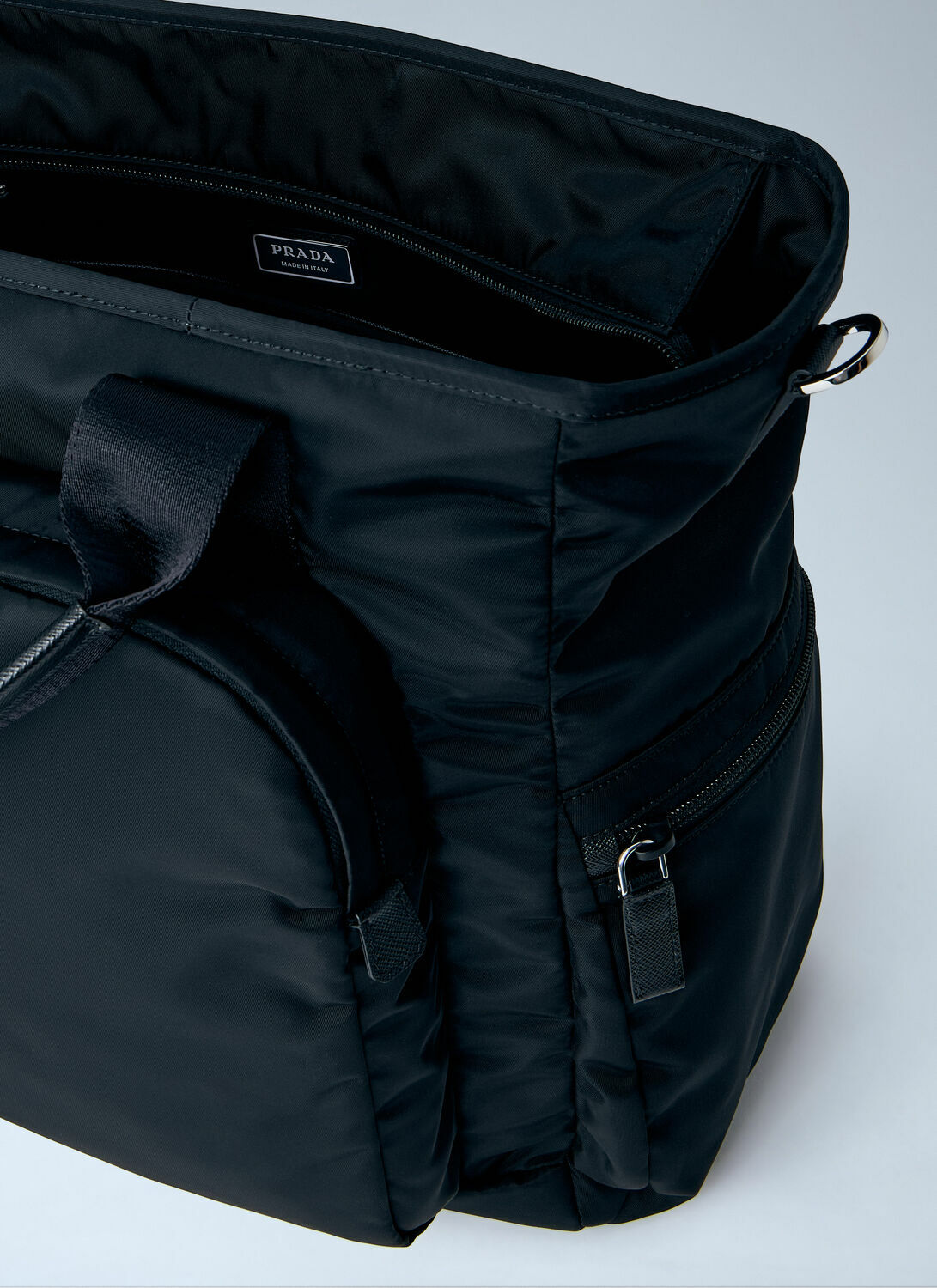 Prada Re-Nylon Logo-Plaque Tote Bag