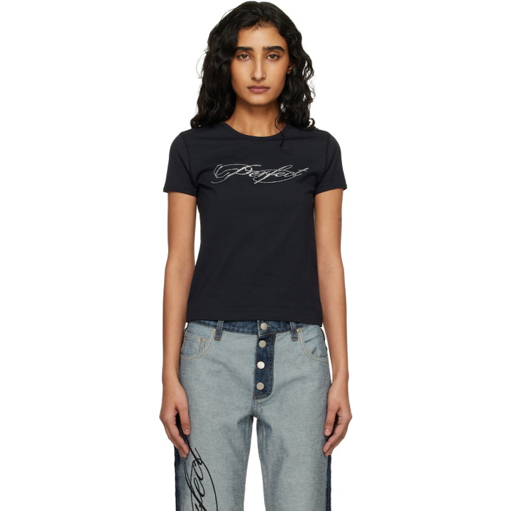 Photo: Marc Jacobs Black 'Perfect' Shrunken T-shirt