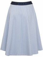 MARNI - Striped Cotton Blend Flared Midi Skirt