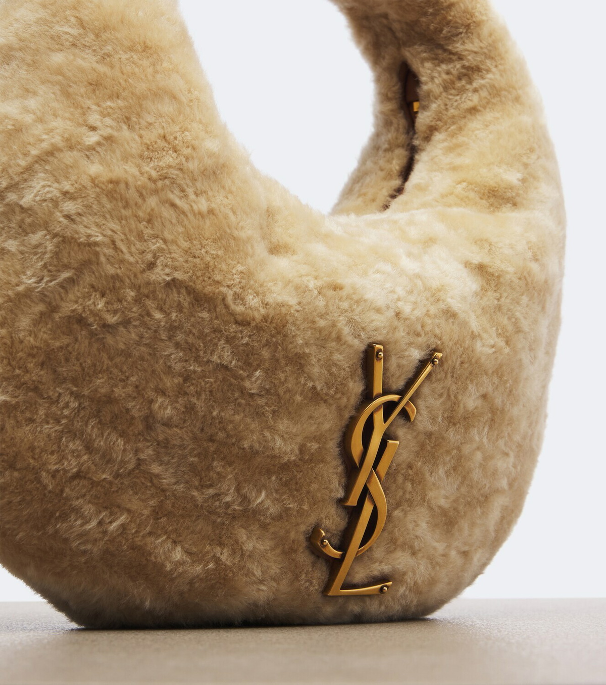 Saint Laurent Icarino shearling top-handle bag