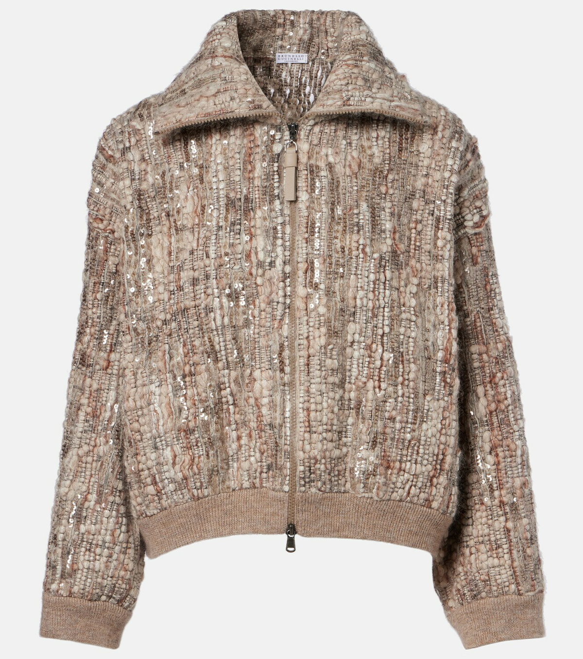 Brunello Cucinelli Sequined mohair-blend cardigan