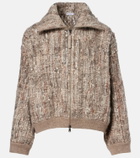 Brunello Cucinelli Sequined mohair-blend cardigan