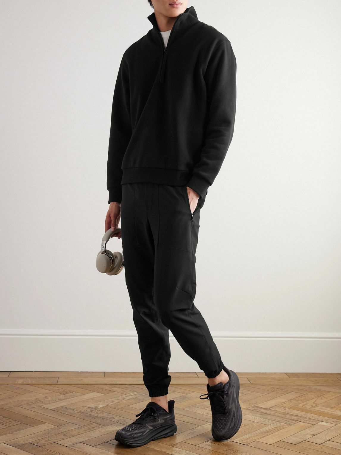 Lululemon - Steady State Cotton-Blend Jersey Half-Zip Sweatshirt