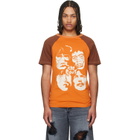 COÛT DE LA LIBERTÉ Orange Ty Cout Raglan Colorblock Print T-shirt
