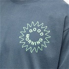 Good Morning Tapes Men's Sun Logo T-Shirt in Abyss