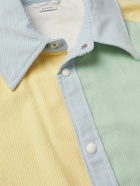 Thom Browne - Colour-Block Cotton-Corduroy Overshirt - Green