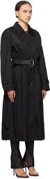 Alexander Wang Black Belted Trench Coat