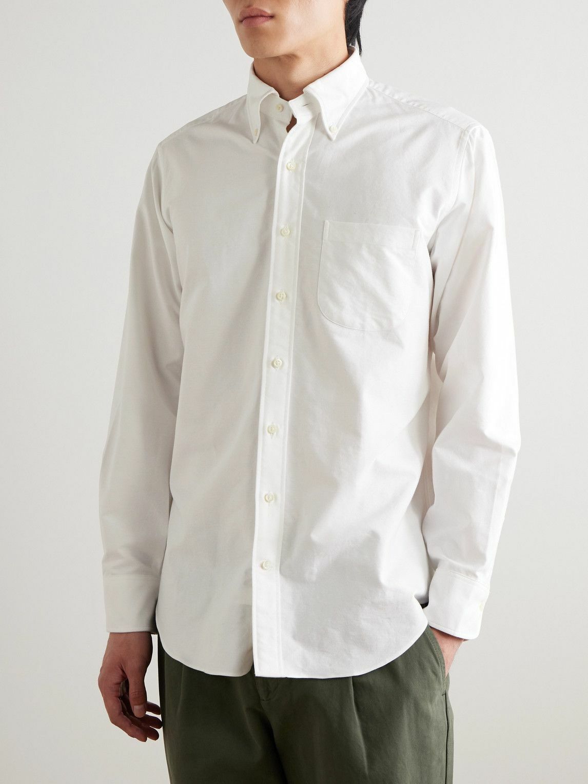 Sid Mashburn - Button-Down Collar Cotton Oxford Shirt - White