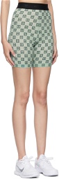 AMBUSH Green Nylon Sport Shorts
