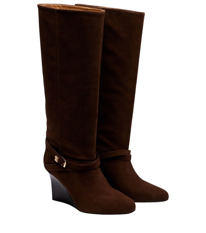 Photo: Ganni Wedge knee-high boots