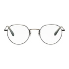 Garrett Leight Silver and Black Robson Glasses