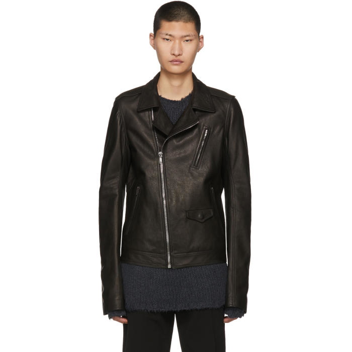 Photo: Rick Owens Black Leather Stooges Jacket 