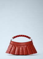 Lacoste Runway H Lenglen Crocodile Effect Leather Bag