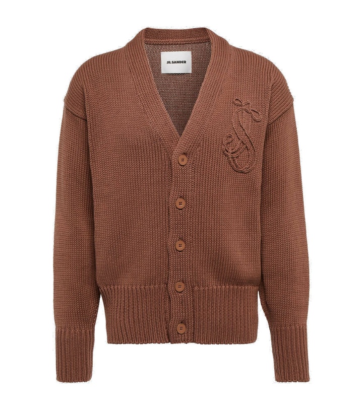 Photo: Jil Sander - Embroidered knitted cardigan