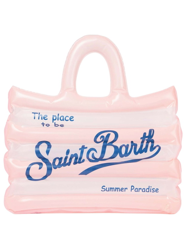 Photo: MC2 Saint Barth Vanity White And Pink Inflatable Shoulder Bag