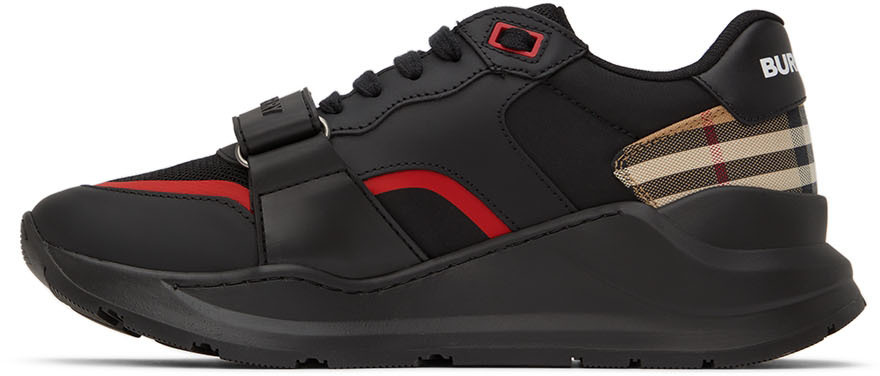 Burberry Black Ramsey Check Sneakers