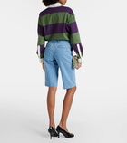 Dries Van Noten Mid-rise denim shorts