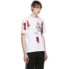 Neil Barrett White Flower T-Shirt