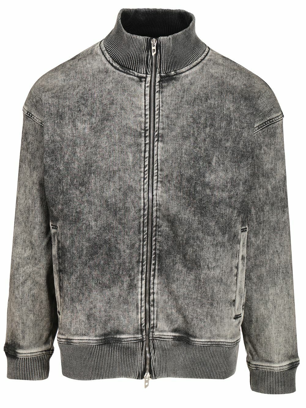 VIP【関税送料無料】希少 Diesel D-Carly-s Track Sweatshirt D-CARLY-S TRACK Track Denim zip-up sweater with Oval D