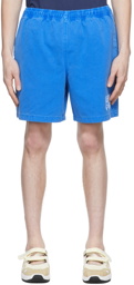 Brain Dead Blue Cotton Shorts