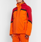 Kjus - Speed Reader Colour-Block Hooded Ski Jacket - Orange