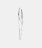 Persée 18kt gold single earring with diamonds